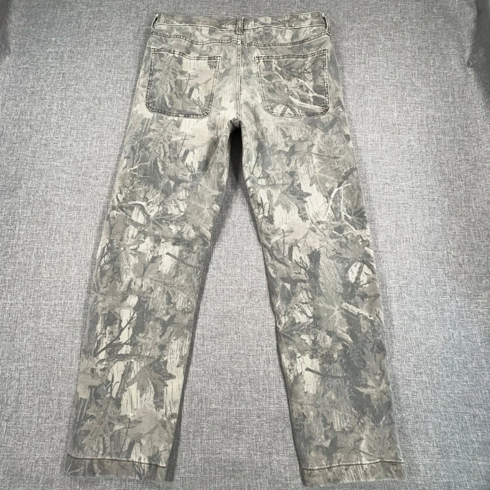 Hollister Loose Pants Mens 32x32 (Fits 32x28) Gray Real Tree Camo Utility Jeans